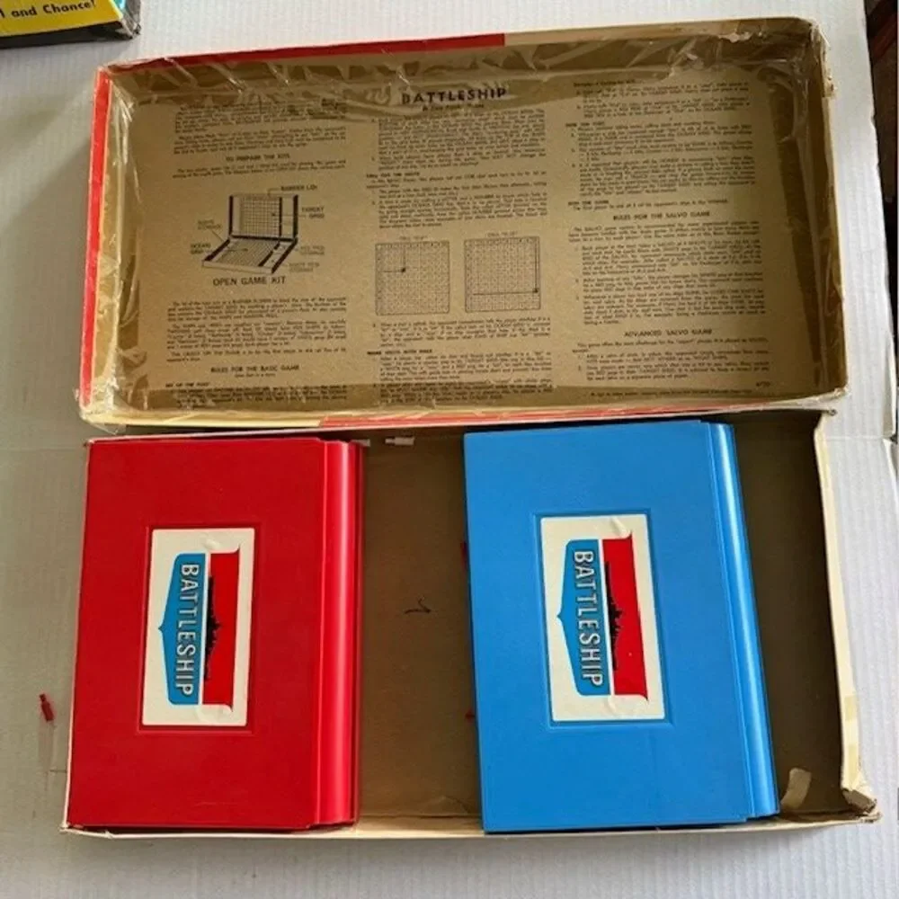 Vintage Milton Bradley Battle Ship Board Game 1967 Box Has Been Taped